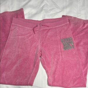 Juicy Couture Pink Velour Sweatpants